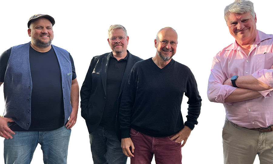 Bandfoto, von links nach rechts, Andi, Timo, Frank Thomas